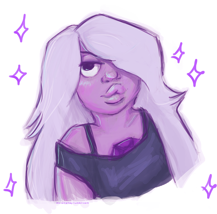 a doodle of amethyst i did a while ago and thought i may as well upload it here