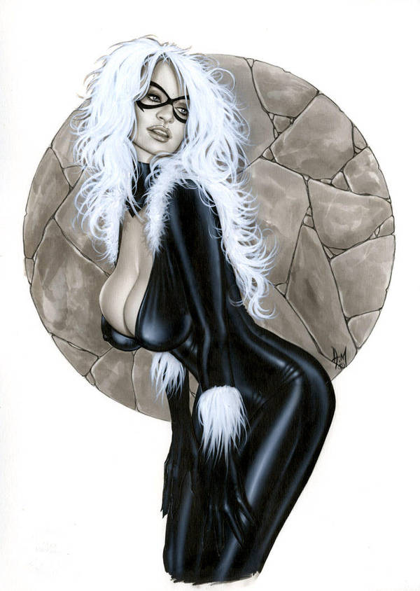 Black Cat Bw710 by AlexMirandaArt
