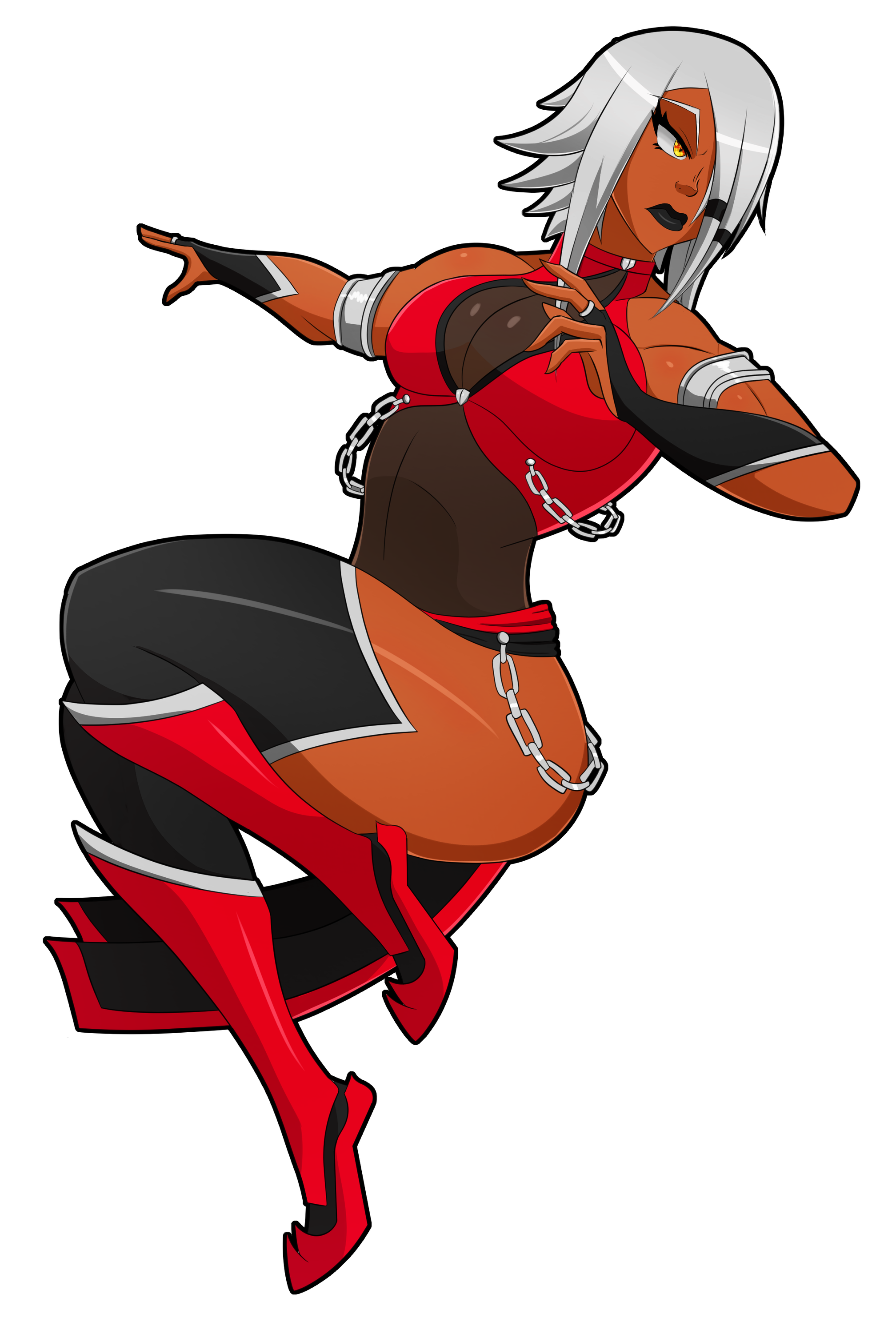 Phonalia Fighting Game Pinup - Alt by Simply-Lewdicrous on DeviantArt