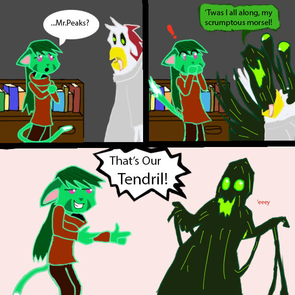 DK halloween pic - That's our Tendril! by zyronblade