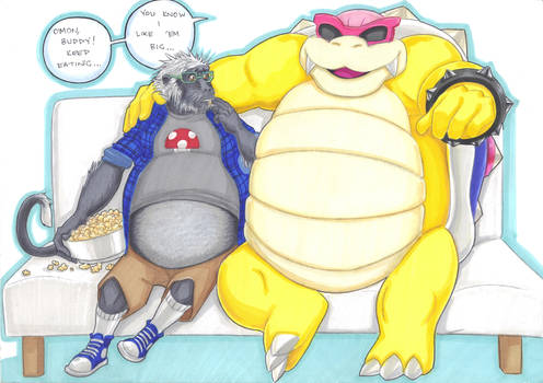 couch potato part 1 by prisonsuit-rabbitman