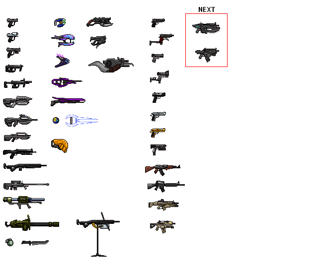 Halo Weapon Sprite Sheet 1 by Drakojan14