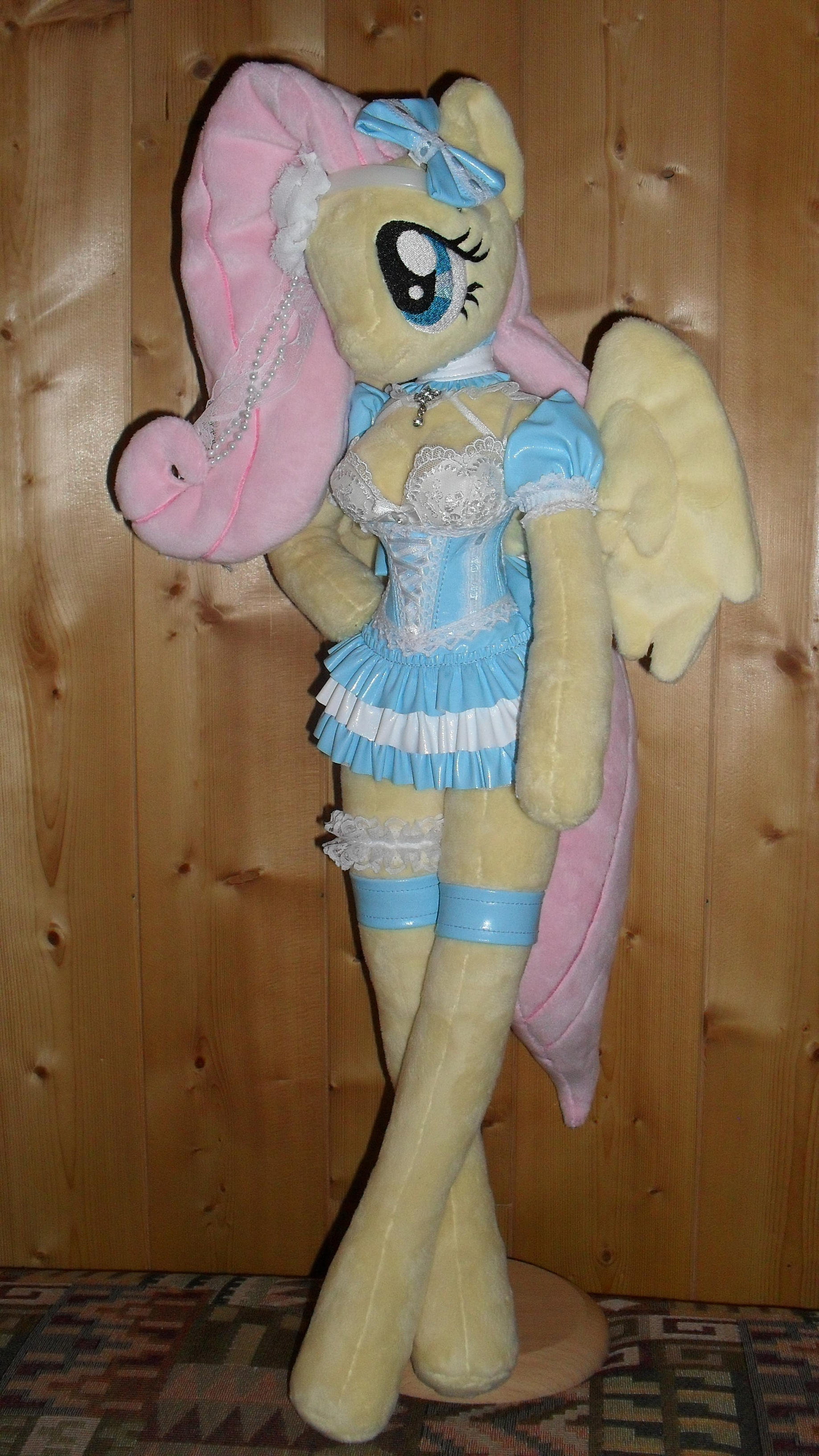 fluttershy anthro plushie folded wings by FluttershyAP