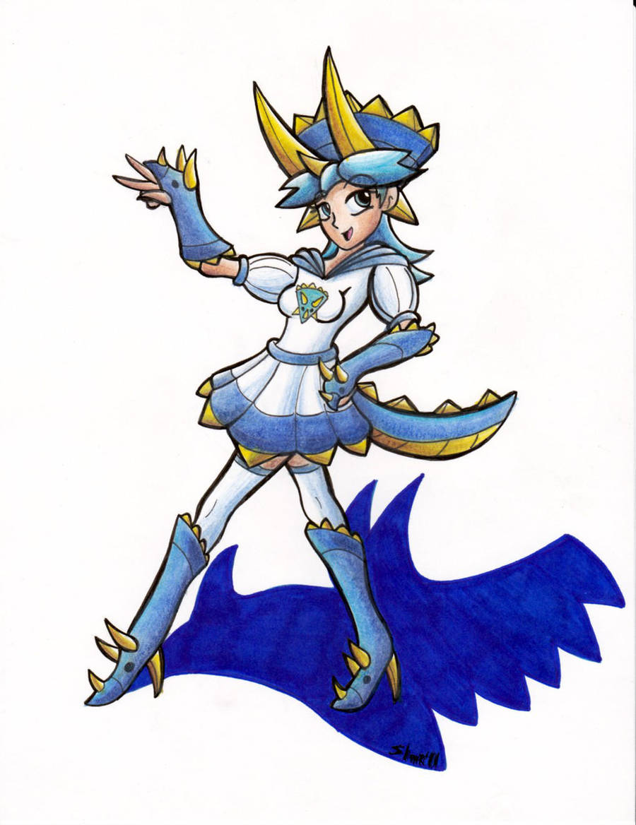 Mesozoic Magic Girl Tricera by Sea-Salt