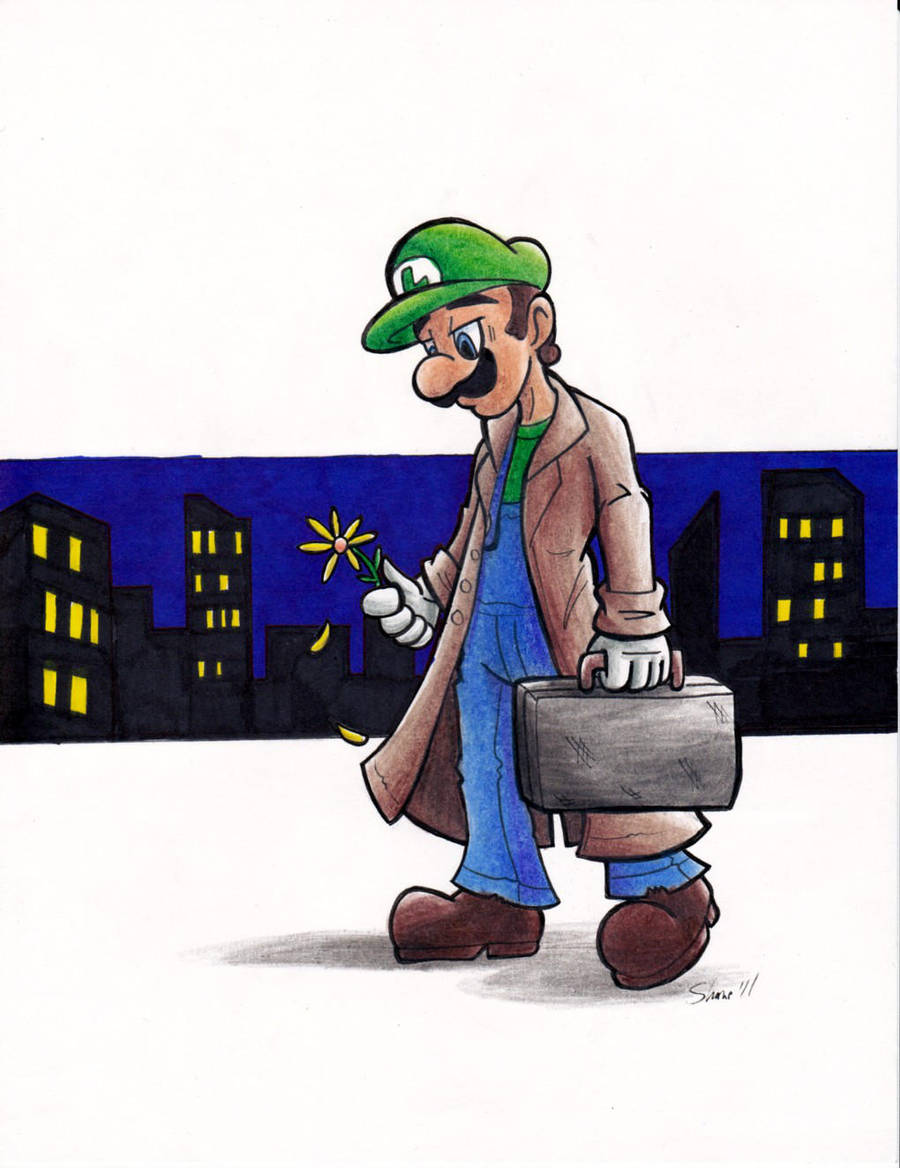 Luigi- There Will be Brawl by Sea-Salt