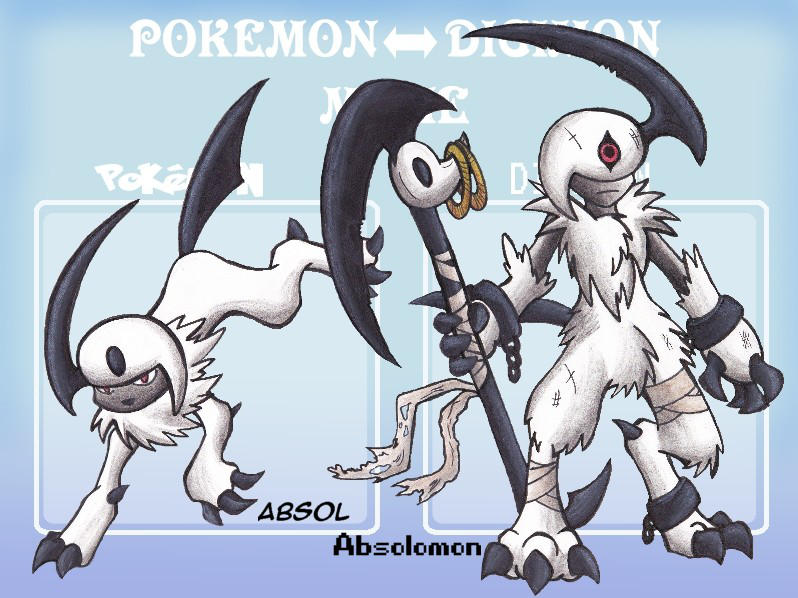 Absol - Pokemon to Digimon meme by Sea-Salt