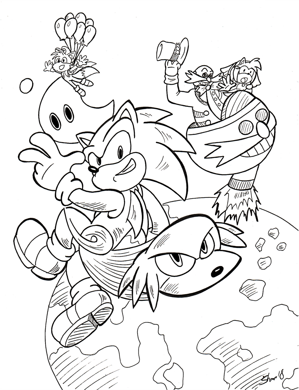 Sonictober - 03 - Alternate Universe by Sea-Salt