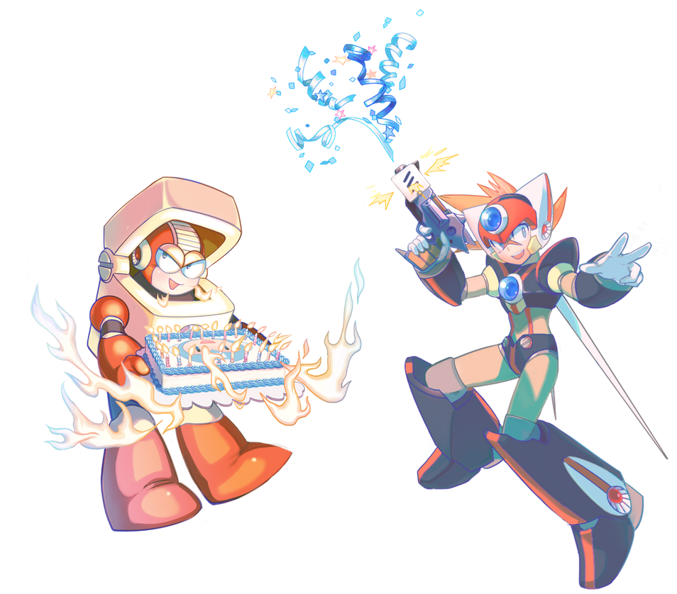 25th Anniversary - Heat Man and Axl by prnnography