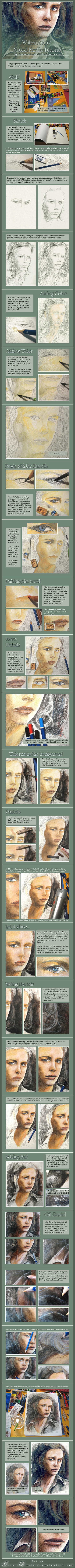 Watercolour Tutorial by RoryonaRainbow
