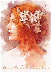 Portrait - Watercolor by RoryonaRainbow