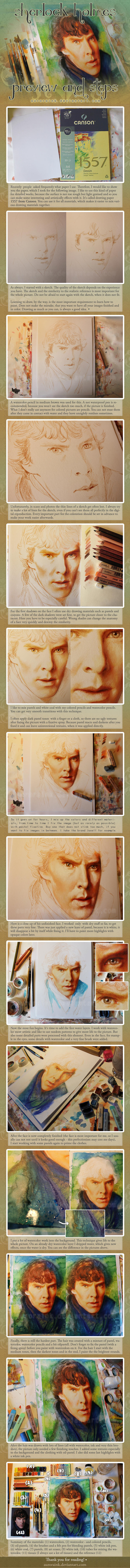 Sherlock Holmes Preview and Steps Tutorial by RoryonaRainbow