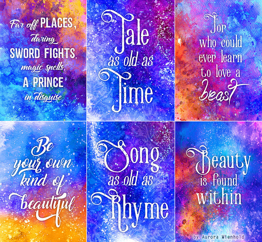 Tale as old as Time - Print Set - Beauty and Beast by RoryonaRainbow