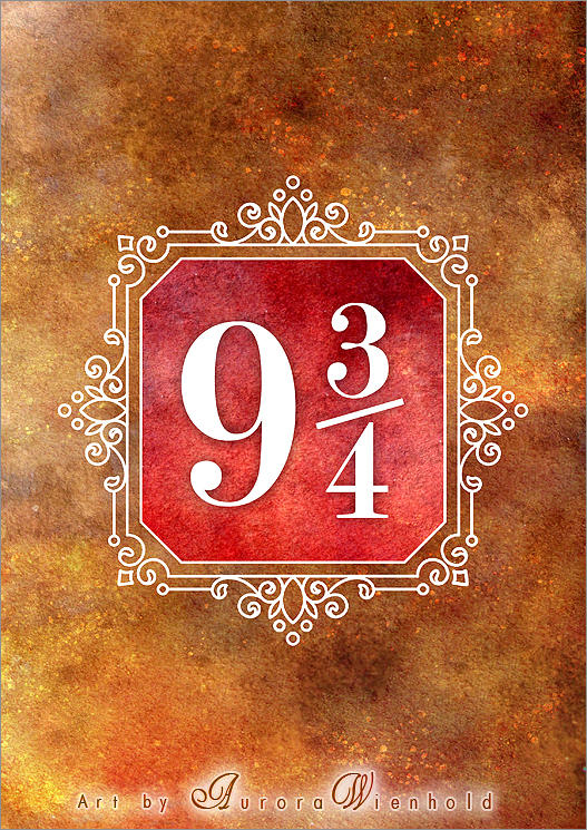 Platform 9 3/4 - PRINT by RoryonaRainbow