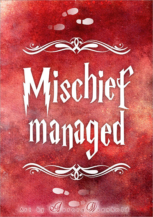 Mischief managed - PRINT by RoryonaRainbow