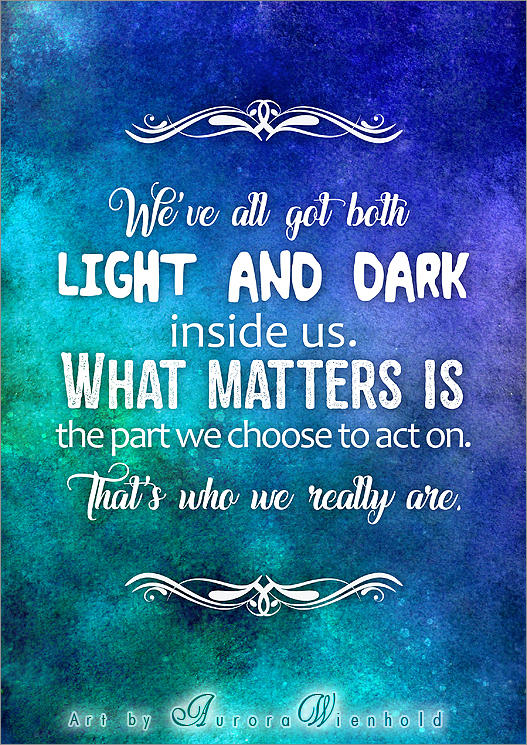 We've all got both light and dark inside us PRINT by RoryonaRainbow