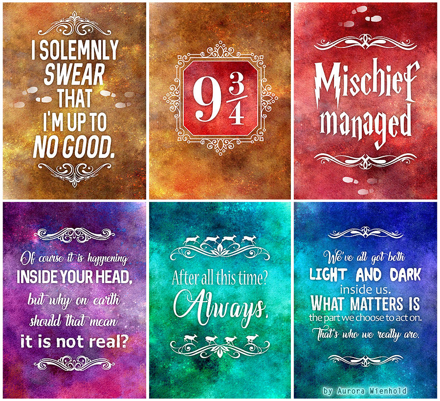 PRINT PACK - Solemnly swear that I'm up to no good by RoryonaRainbow