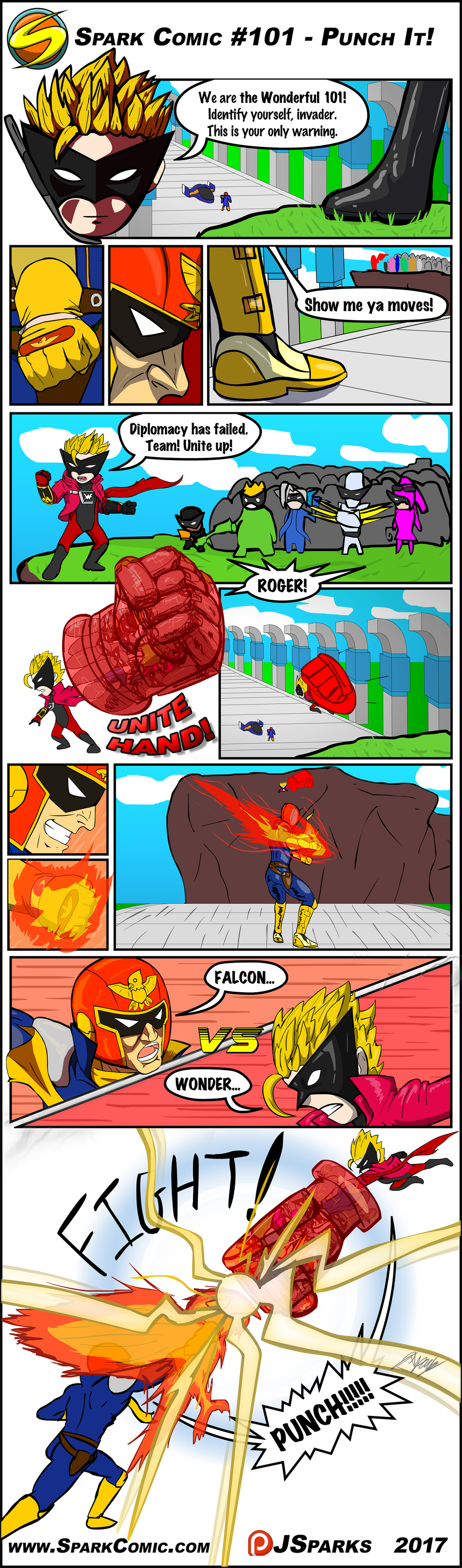 Spark Comic #101 - Punch It! by SuperSparkplug