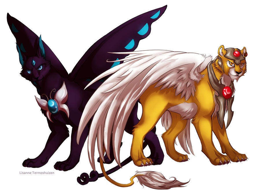 Kero and Spinner -Comission- by Lisannexx