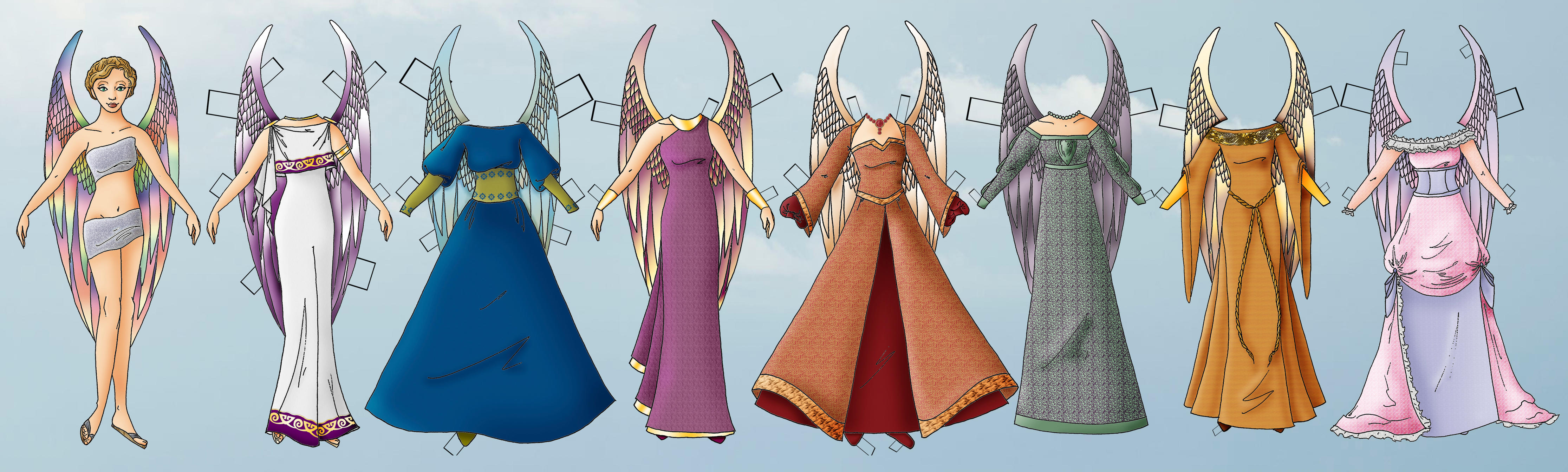 Angel paper doll by julie-allen
