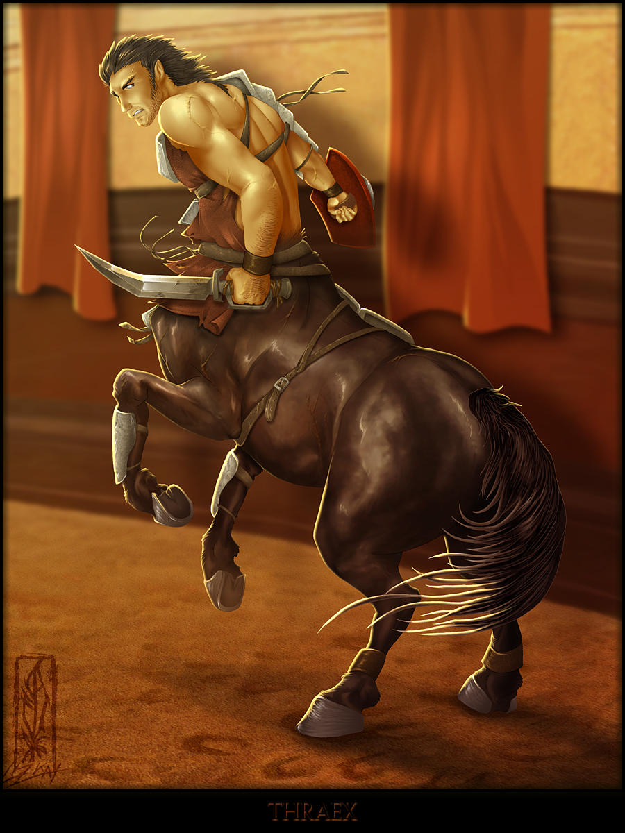 Thraex Centaur by Lizkay