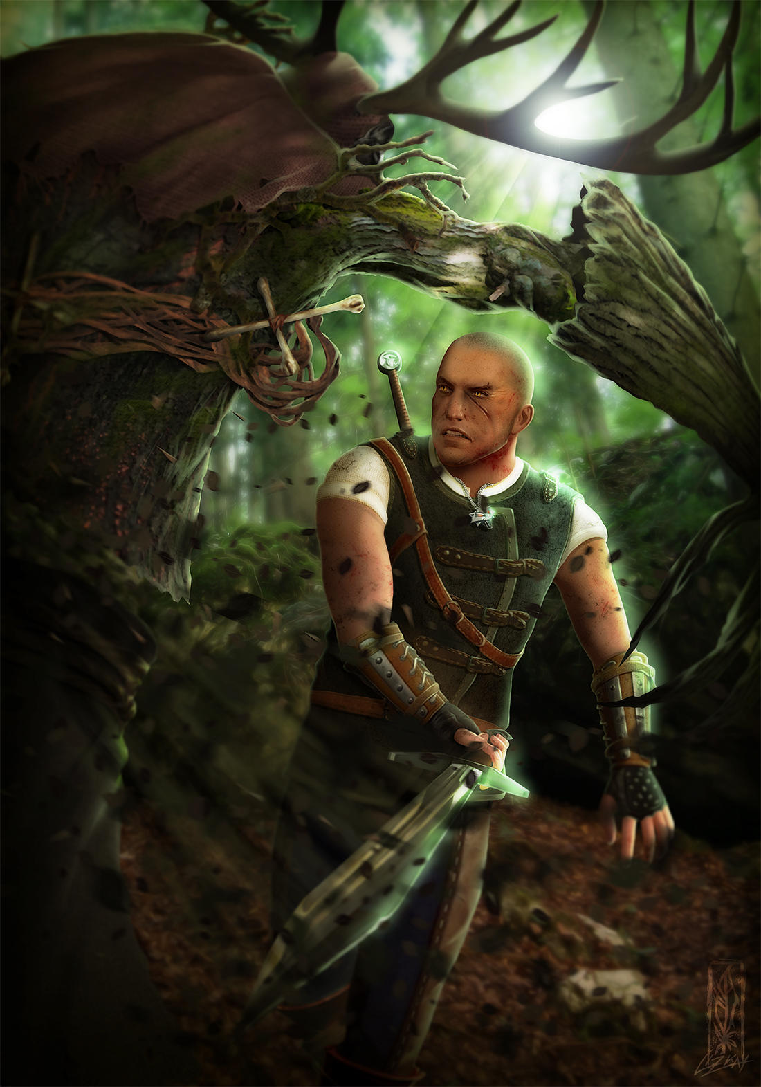 GWENT Contest - Witcher Gaetan by Lizkay
