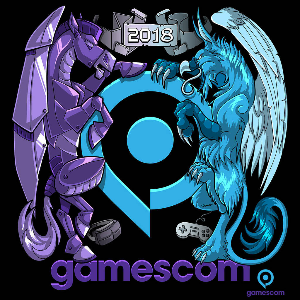 Coat of Games - Gamescom T-shirt Design by Lizkay