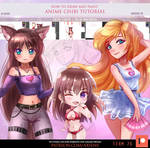 How to Draw and Paint Anime Chibi Tutorial by Axsens