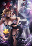 Winter Bowsette and Boosette by Axsens