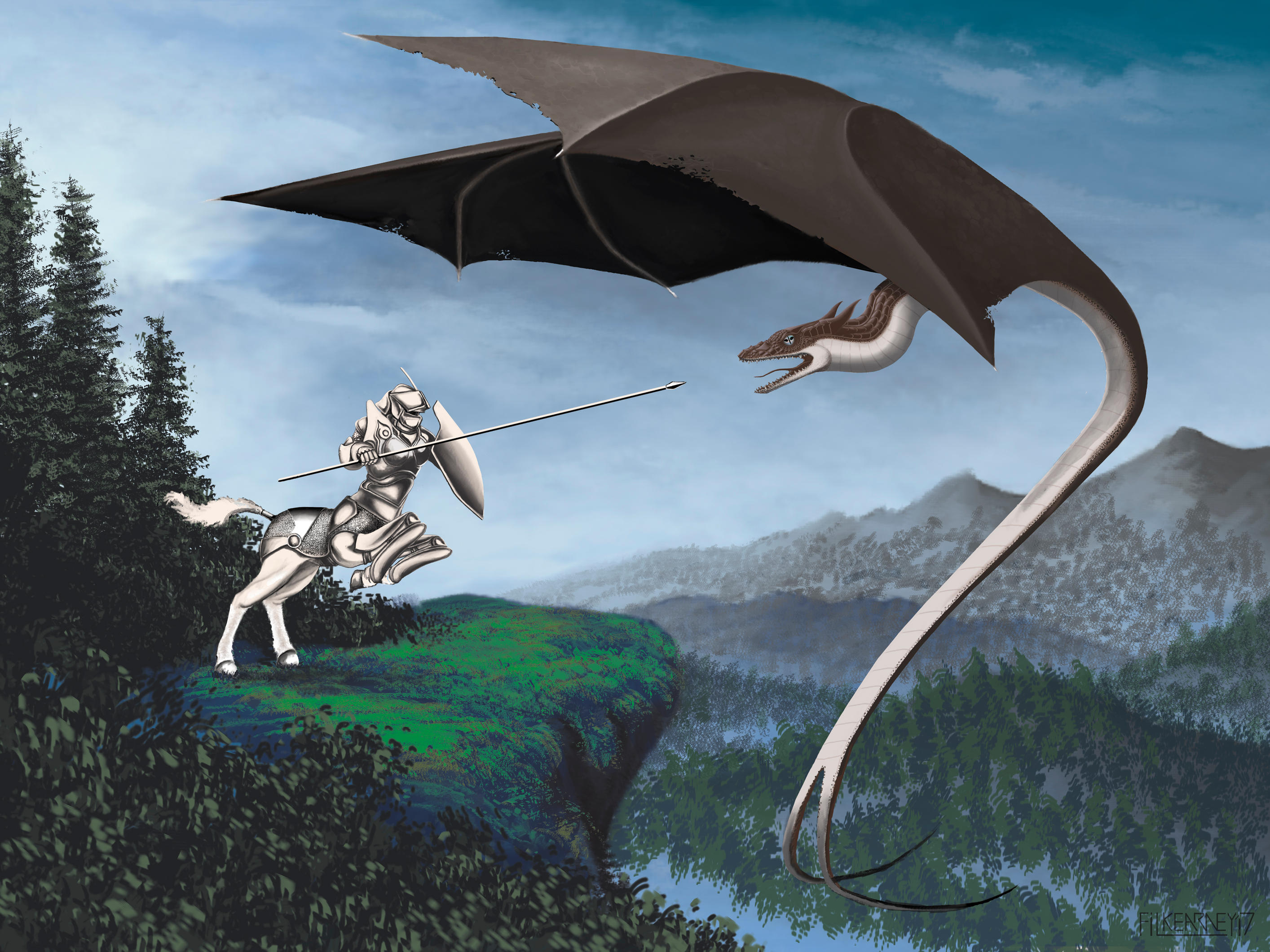 Wyrm Charger by FilKearney