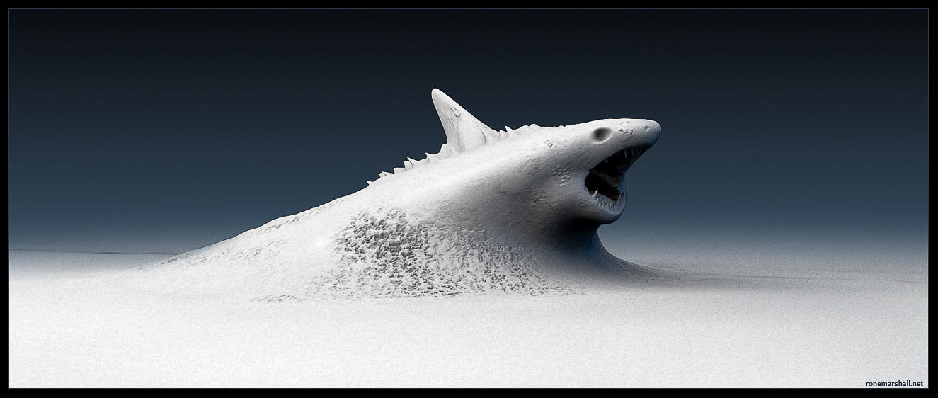 Sidewalk Shark by tonare