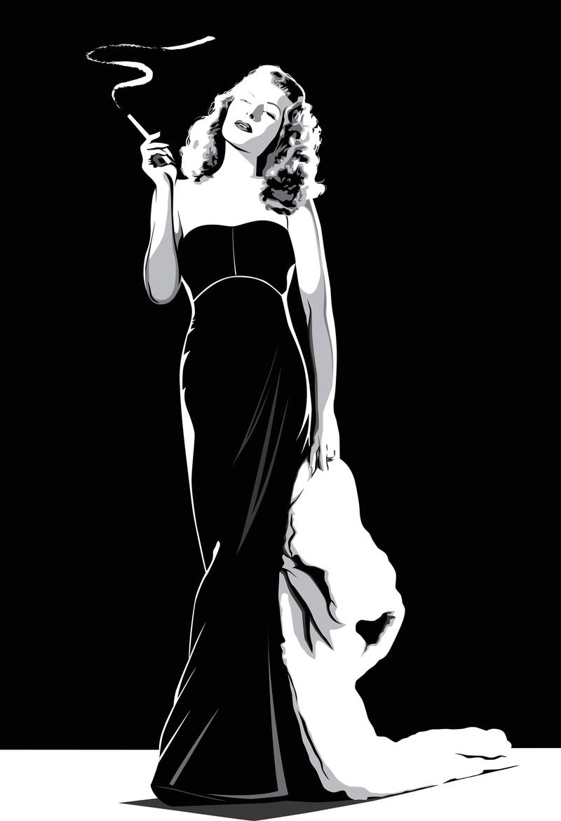 Rita Hayworth by pin-n-needles