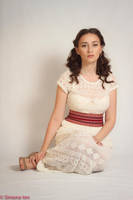 White dress stock by simonamoonstock