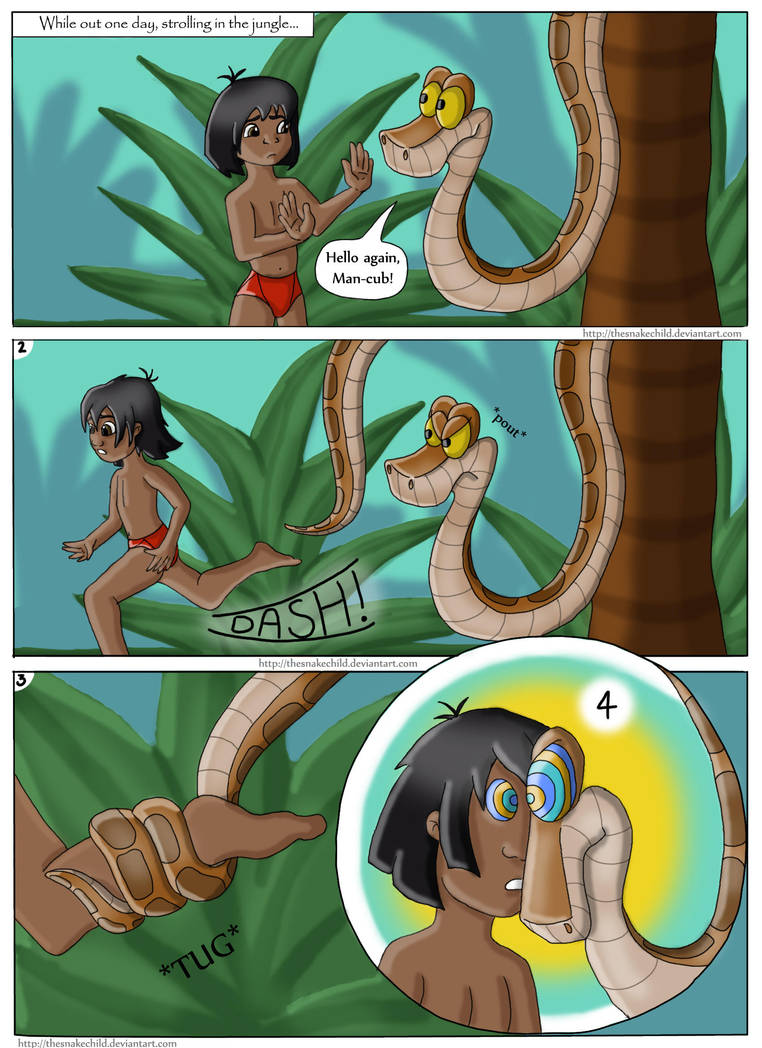 Mowgli and Kaa vore comic commission page 1 by ...