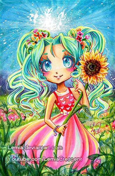 Copic Marker Sunflower Wynn by LemiaCrescent