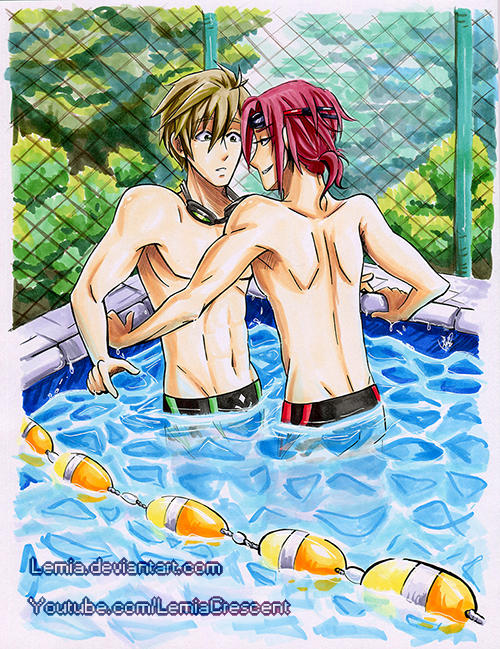 Free! RinxMakoto by LemiaCrescent