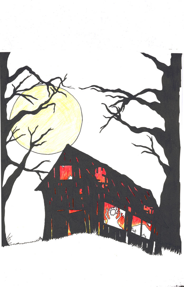 Miller's Farm cover color pencil / ink version by WesleyCraigGreen