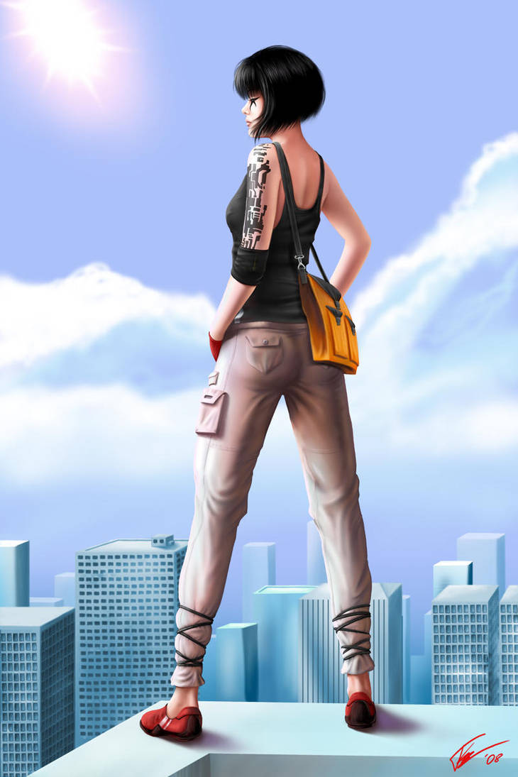 On the Edge -Mirror's Edge- by EvilFlesh