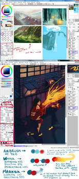 SAI Brush Settings and their examples by Qinni