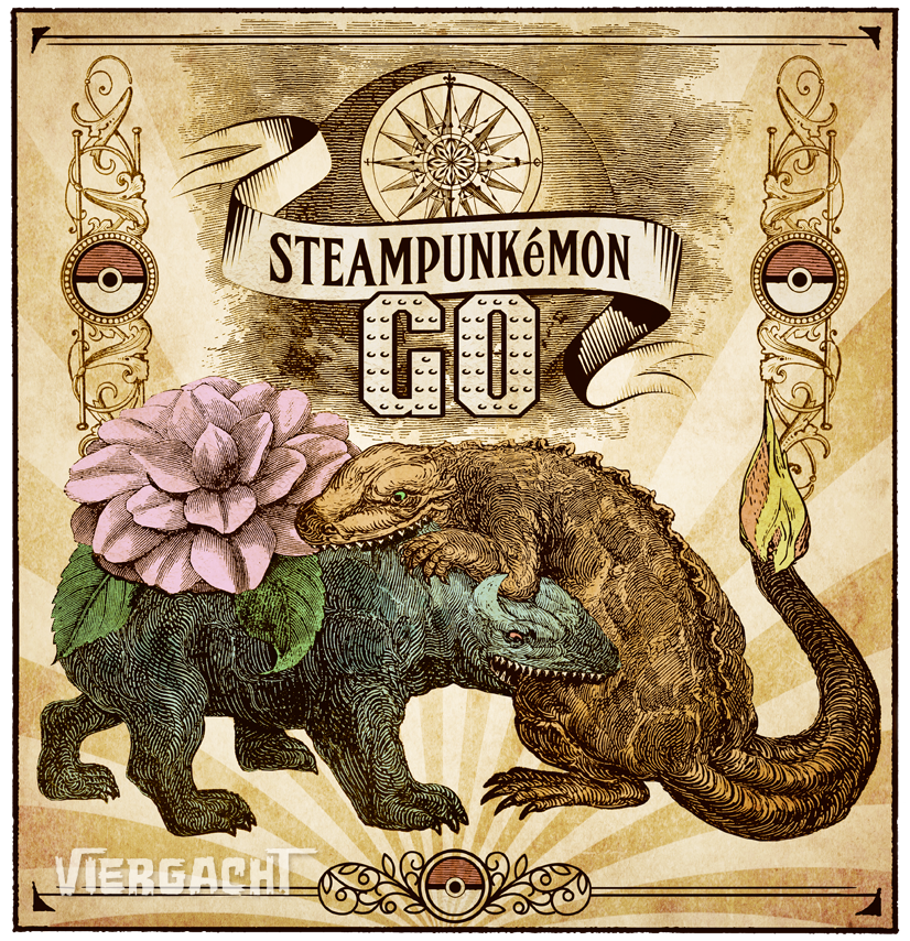 Steampunk Pokemon by Viergacht