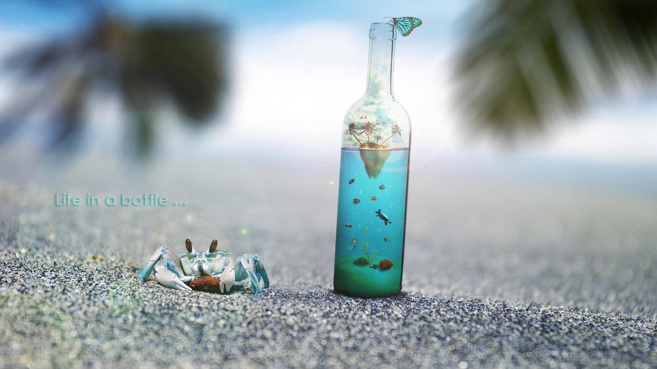 Life in a bottle #2 by nomadOnWeb