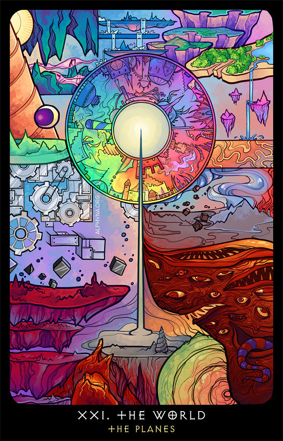 Planescape: Tarot. XXI. The World by alphyna