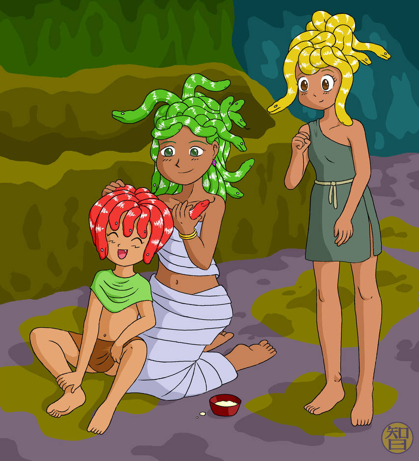 Gorgon Family by Kairu-Hakubi
