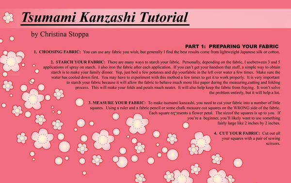 Kanzashi Tutorial - Part I by Kurokami-Kanzashi