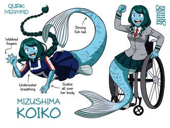 Mermay Day7 - BNHA OC: Koiko by Geminine-nyan