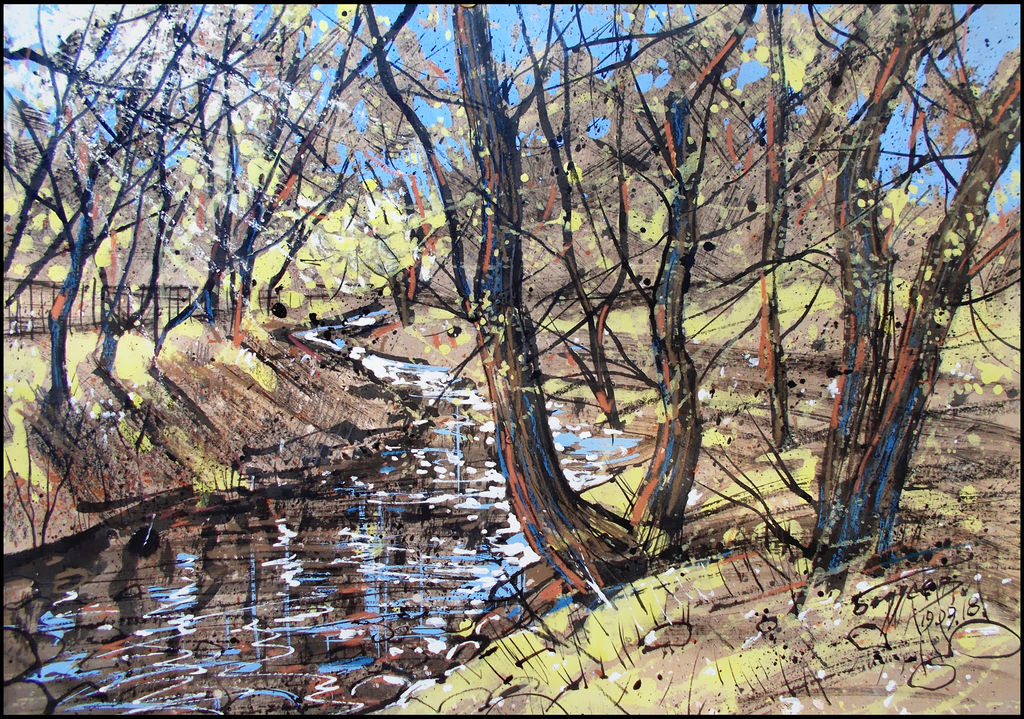 SALGIRKA (EN-PLEIN-AIR SKETCH) by Badusev