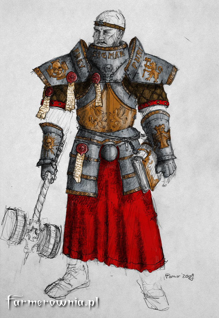 Sigmar Priest armor concept by farmerownia