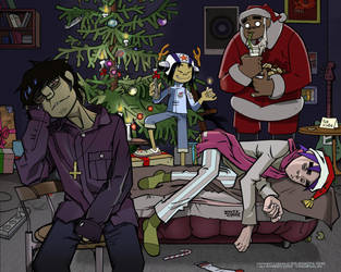 New Year's Gorillaz by iricolor