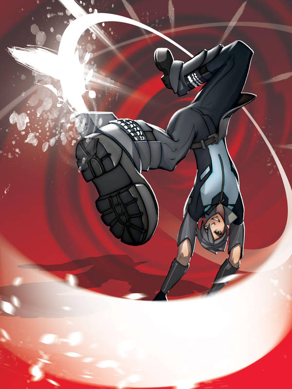 RWBY: Mercury Pinwheel by dinmoney