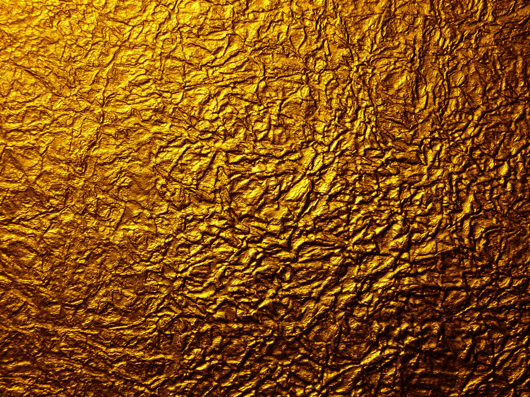 Gold Metal Wrinkled Paper by Enchantedgal-Stock