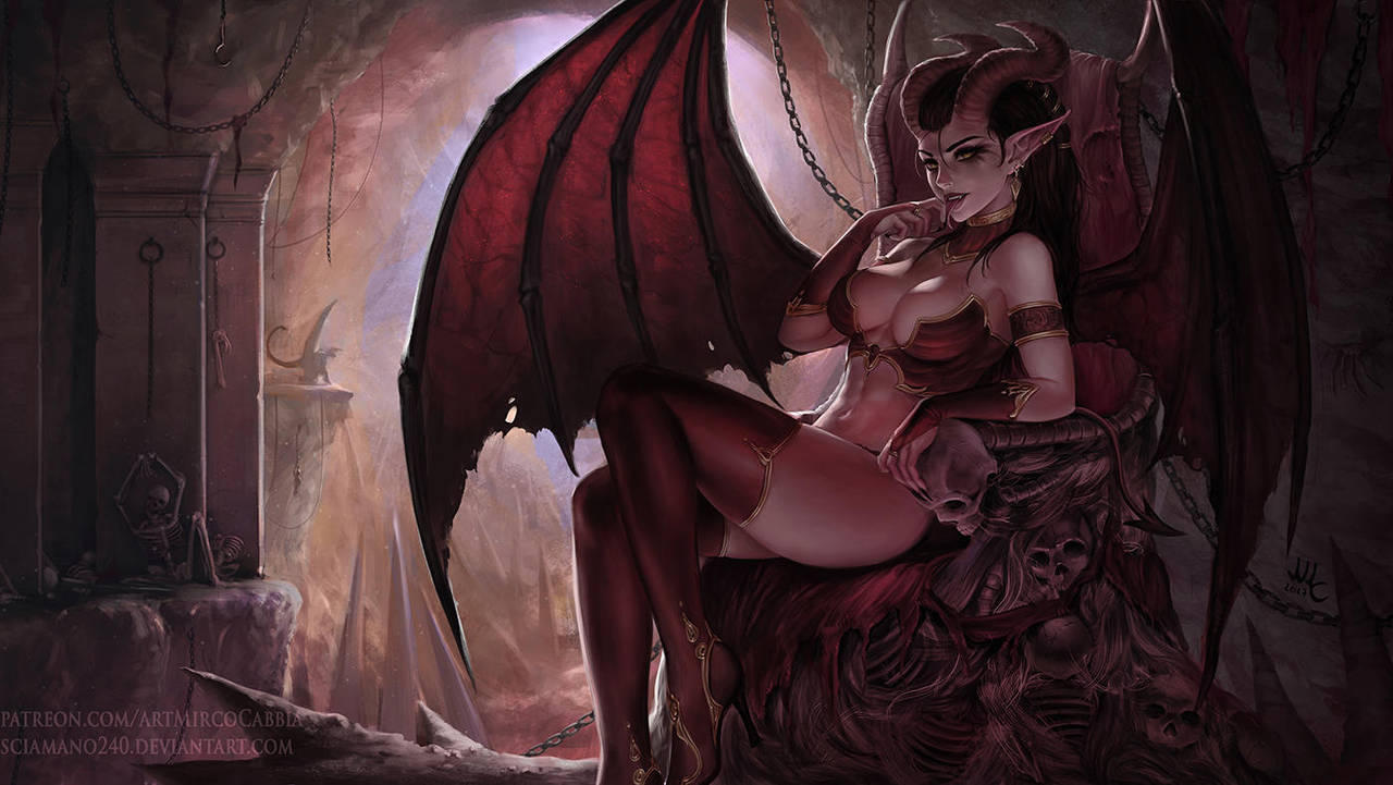 Succubus (Commission) by Sciamano240